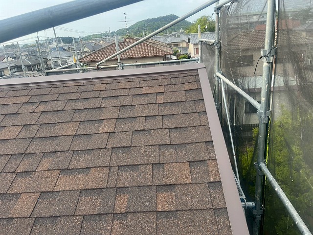 葺き替え後の大屋根